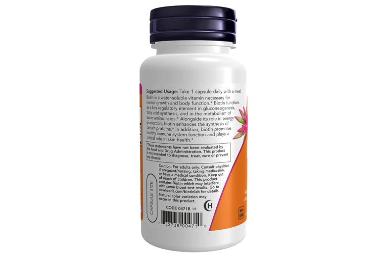 Now Biotin 5000mcg Capsules 60's