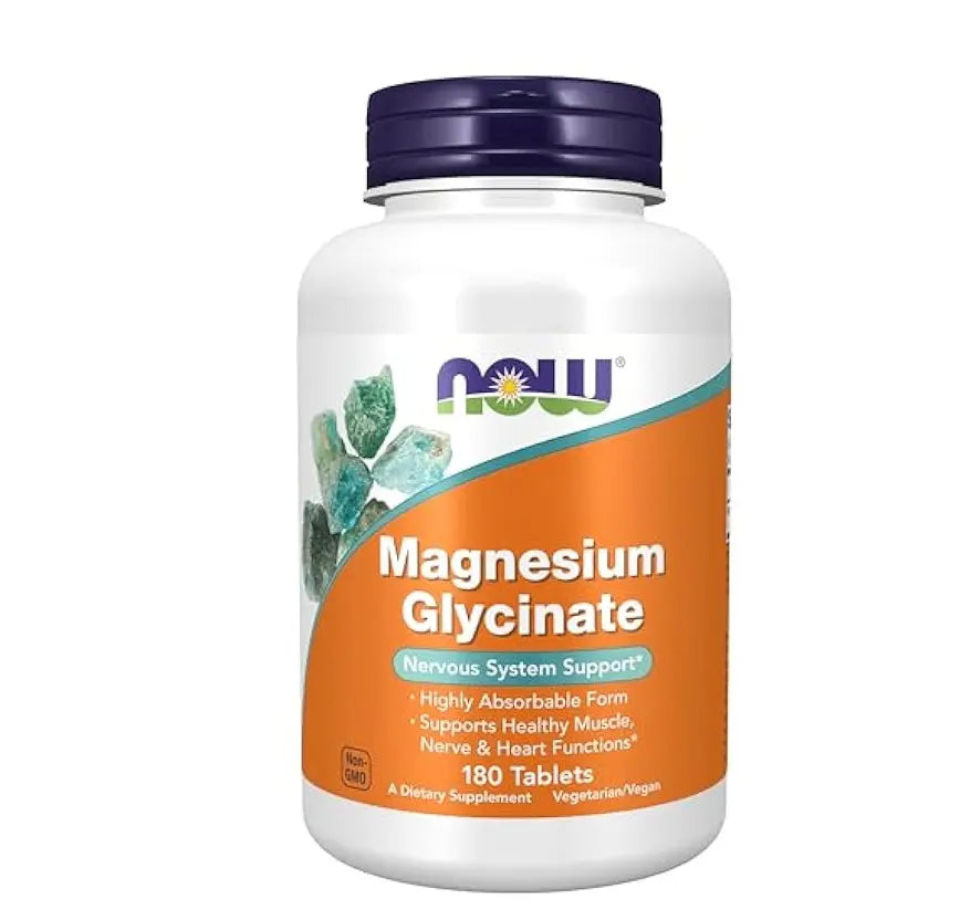 Now Magnesium Glycinate 200Mgs Tabs 180S